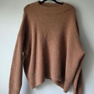 No-brand Women's Brown and Cream Jumper
